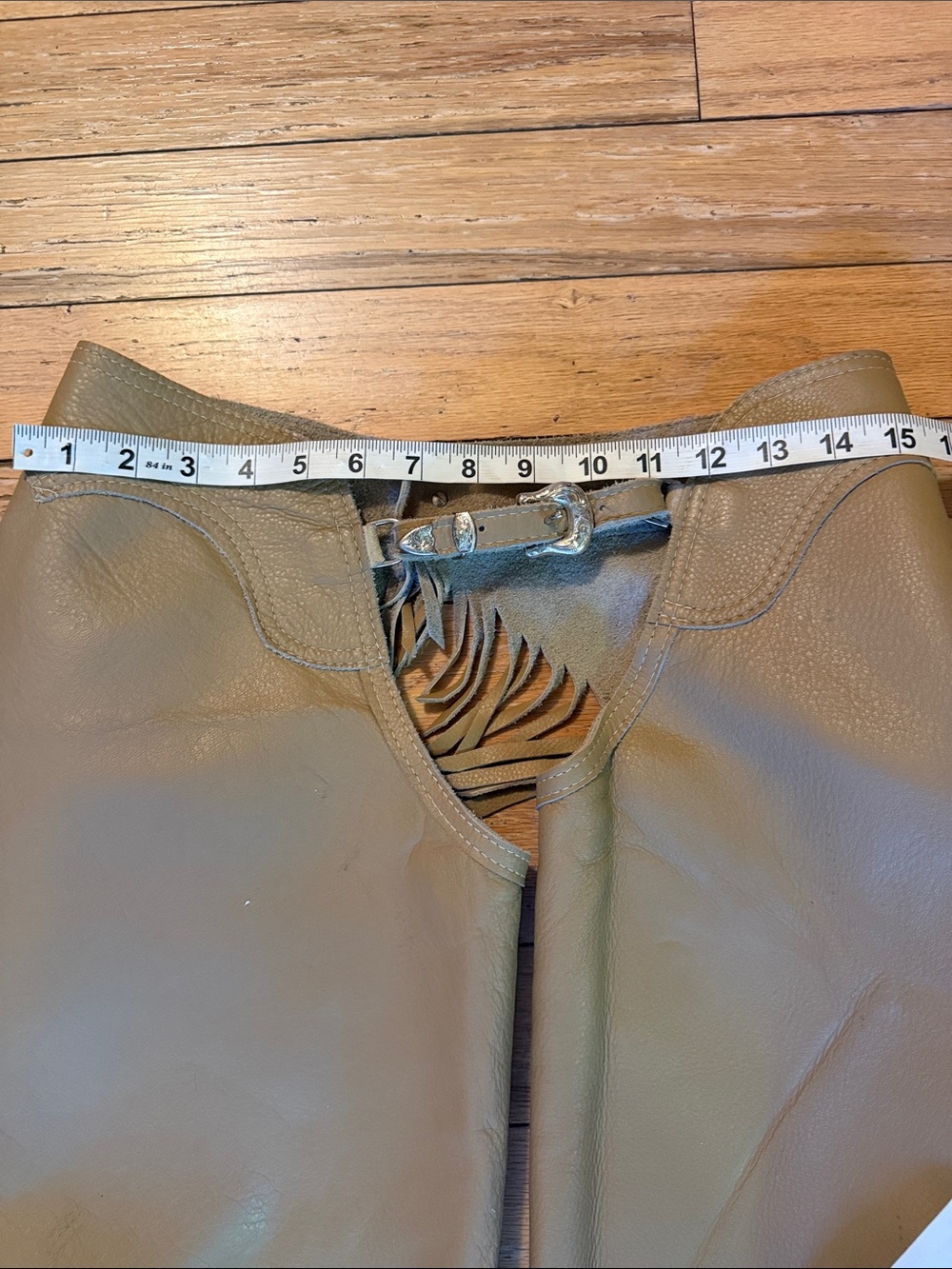 Tan Leather show Chaps - Picture 10 of 13